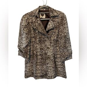 Heart soul animal print XL jacket